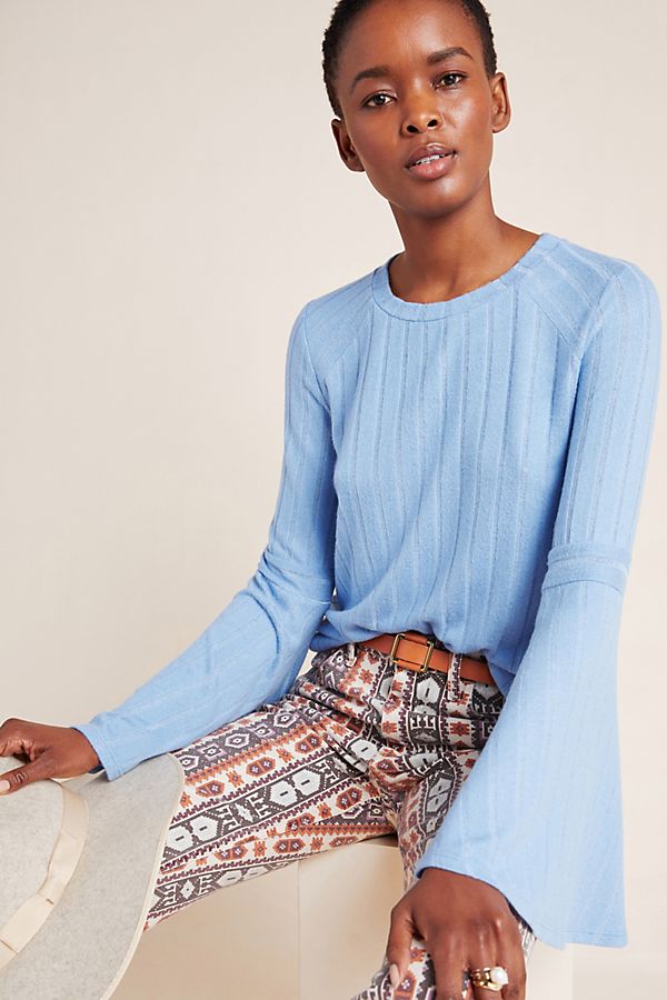 Slide View: 1: Lois Ribbed Pullover