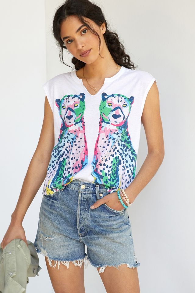 Leopard Graphic Tee Anthropologie