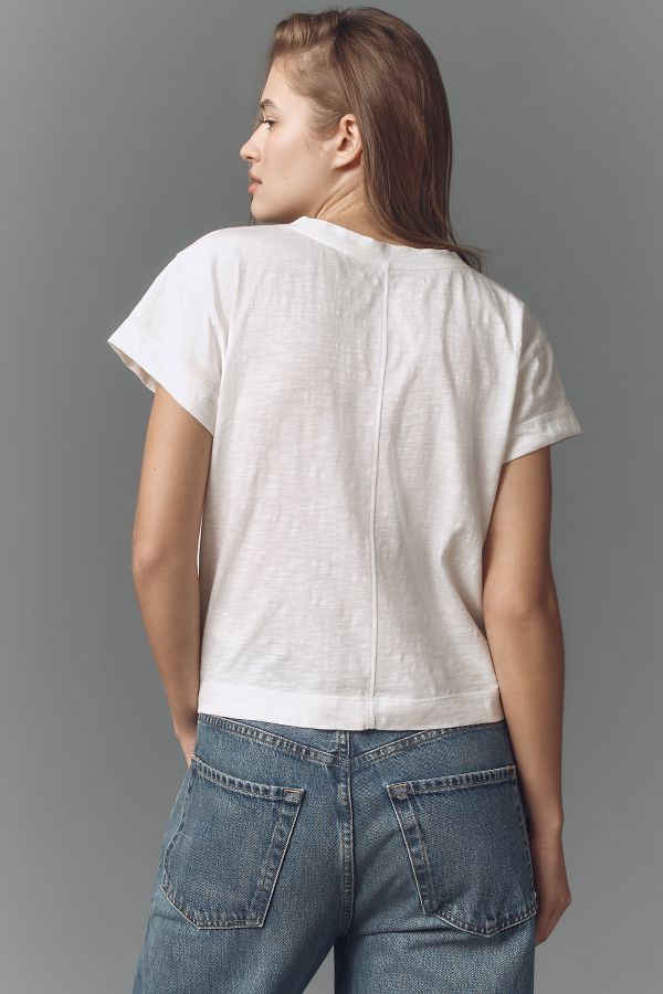 Slide View: 2: The Billy Regenerative Cotton Crew Tee by Pilcro