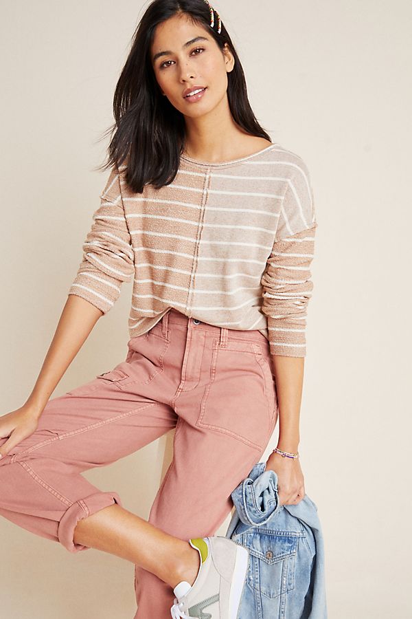 Slide View: 1: Devin Textured Sweatshirt