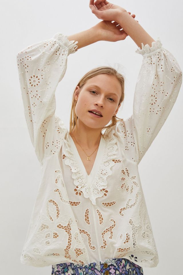 Edwina Eyelet Blouse | Anthropologie