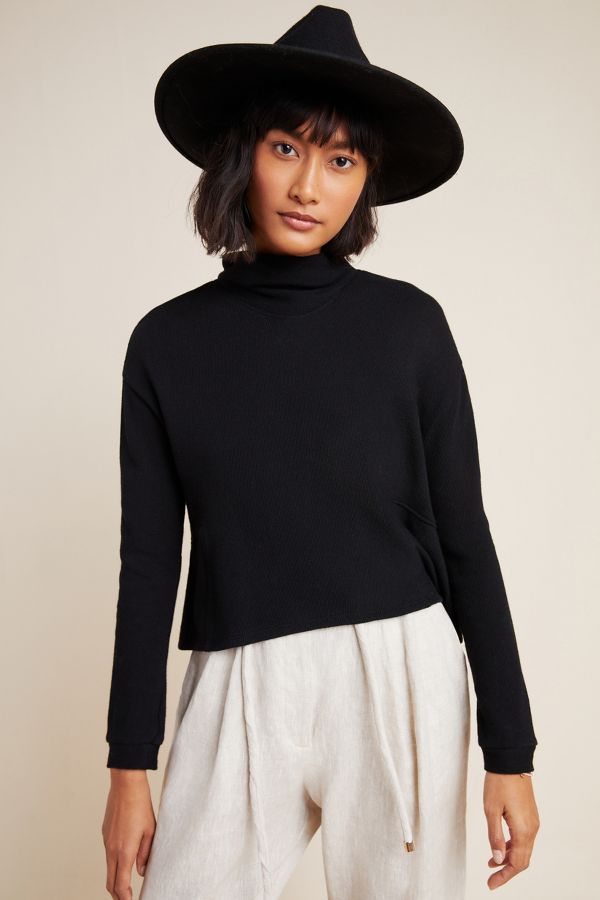 Slide View: 4: Mirielle Mock Neck Sweater