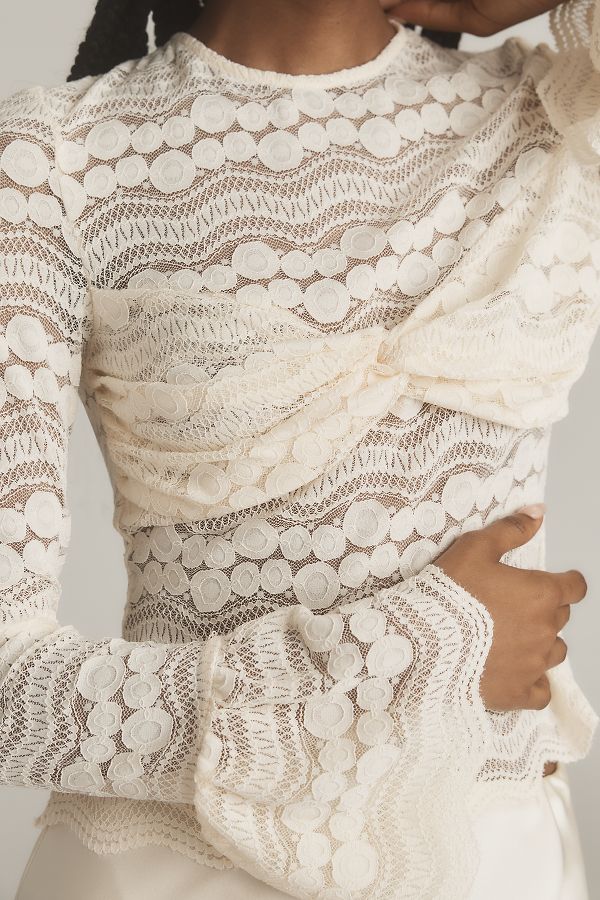 Slide View: 4: Sarah Hann Joslyn Lace Top