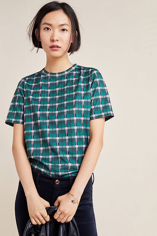 Slide View: 1: Esme Plaid Top