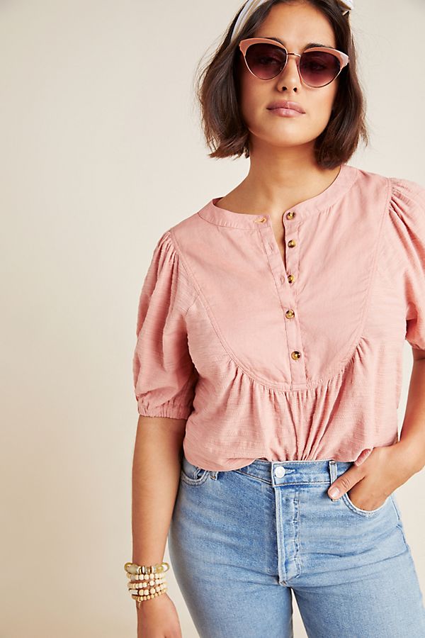 Slide View: 1: Elinor Textured Top
