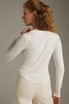 Thumbnail View 3: The Andie Ribbed Henley Top by Pilcro