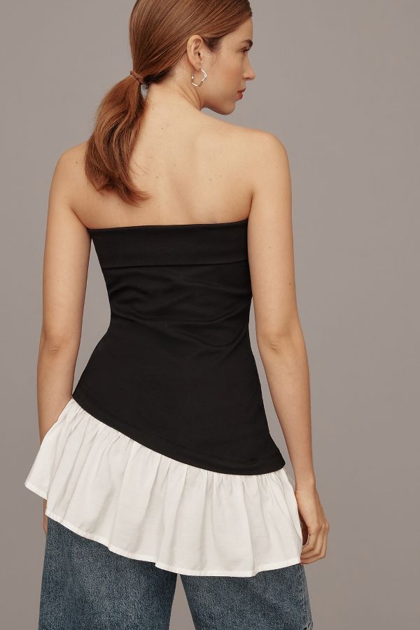 Slide View: 2: Maeve Asymmetrical Tube Top