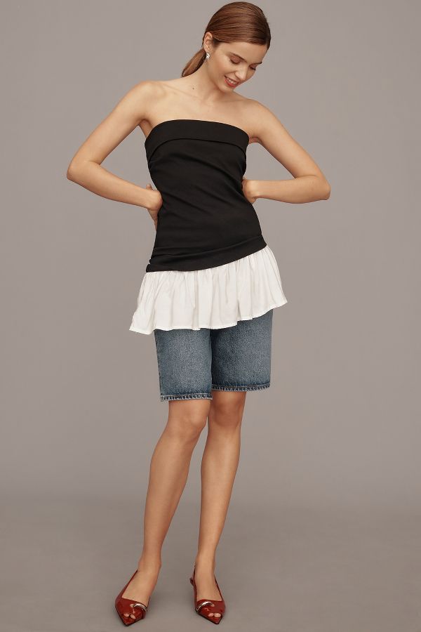 Slide View: 4: Maeve Asymmetrical Tube Top