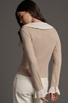 Thumbnail View 2: The Keira Collared Button-Front Blouse by Pilcro: Long-Sleeve Edition