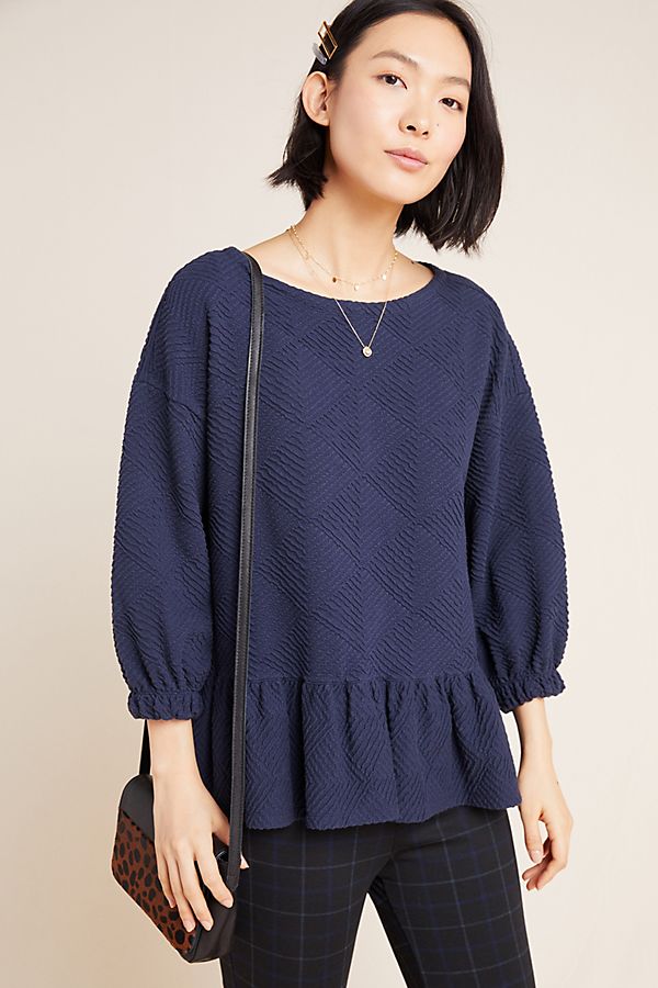 Slide View: 1: Mikayla Peplum Top
