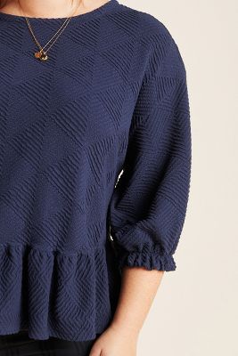 anthropologie peplum top