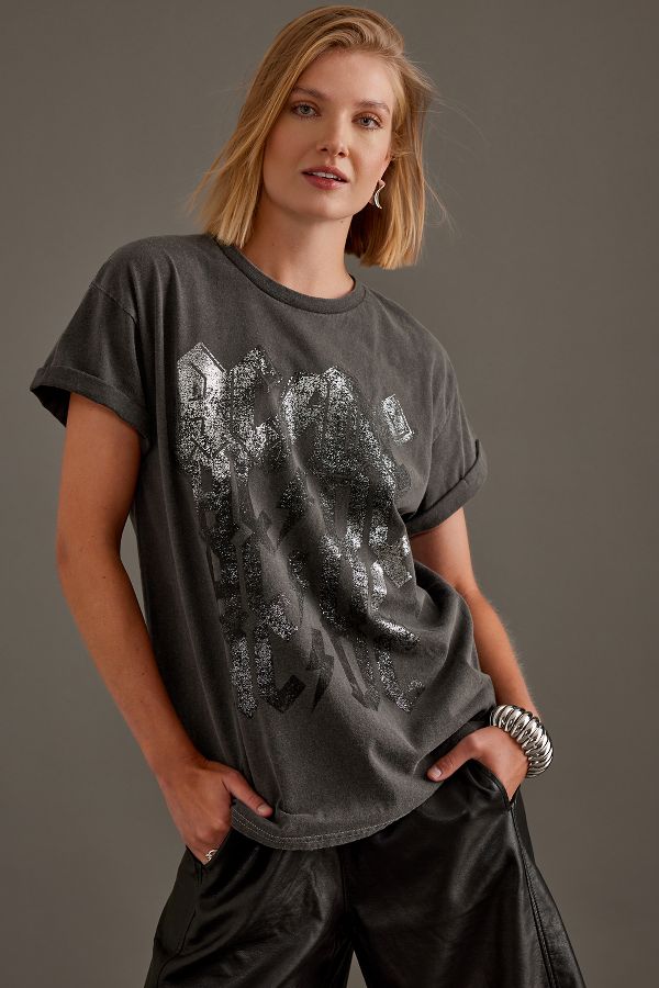 Vista de diapositivas: 1: Camiseta Boyfriend Gráfica ACDC