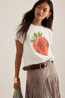 By Anthropologie Strawberry Graphic Baby T-Shirt