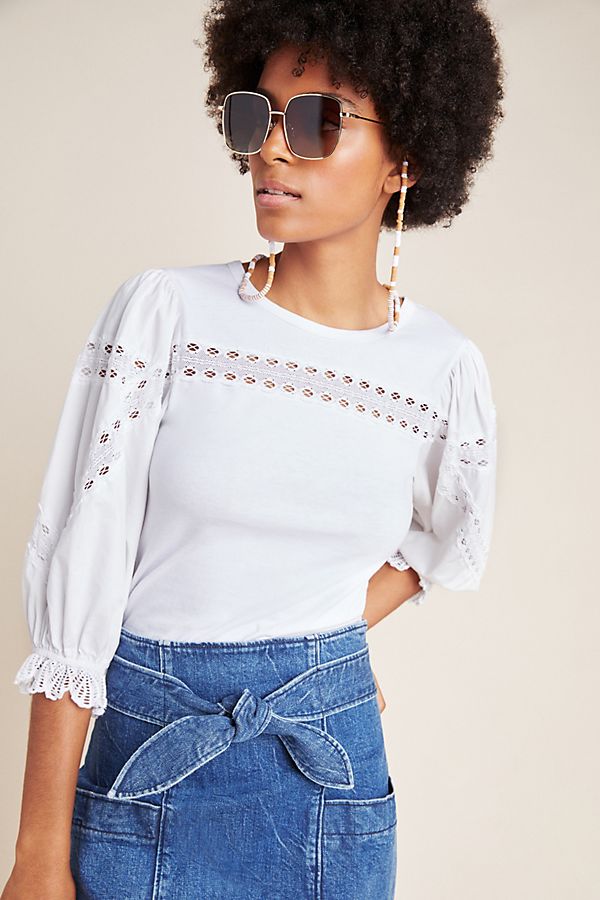 Slide View: 1: Carina Eyelet Blouse