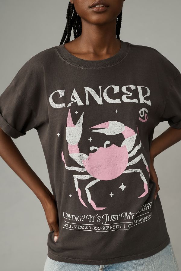 Slide View: 3: Girl Dangerous Zodiac Graphic Tee