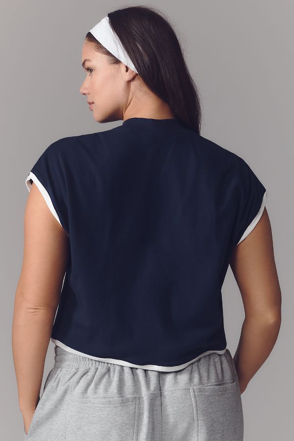 Slide View: 6: Maeve Mock-Neck Shell Tee