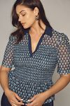 Thumbnail View 1: Maeve Short-Sleeve Smocked Polo Top