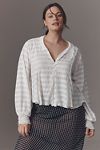 Thumbnail View 5: By Anthropologie Long-Sleeve Button-Front Textured Blouse