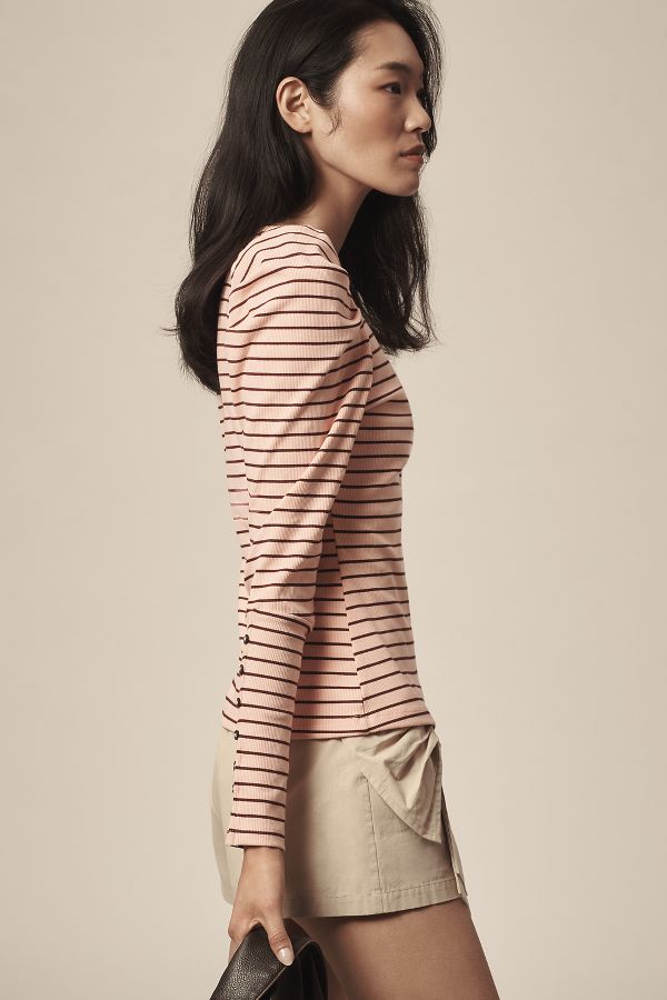 Slide View: 2: Maeve Puff-Sleeve Top