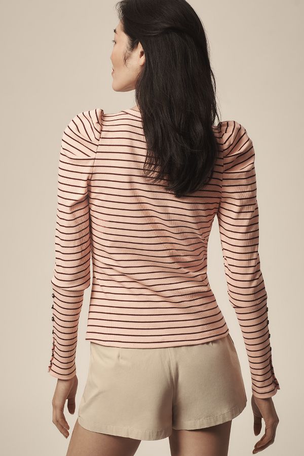 Slide View: 3: Maeve Puff-Sleeve Top