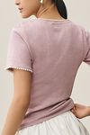 Thumbnail View 3: Canapé Pearl-Trim Scoop-Neck Tee