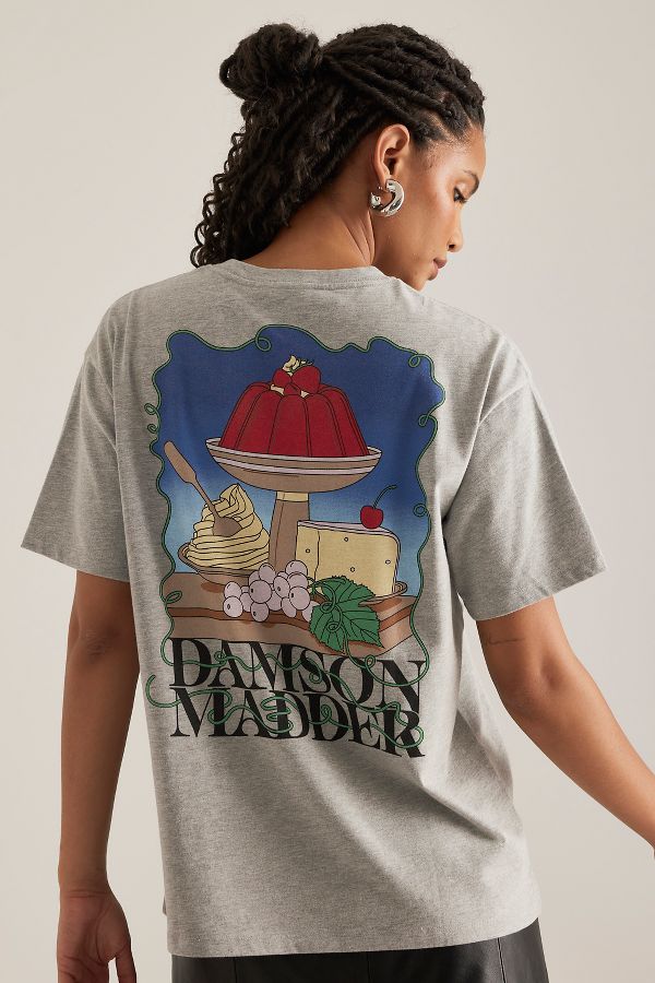 Vista diapositiva: 2: T-Shirt Boyfriend Damson Madder Dessert