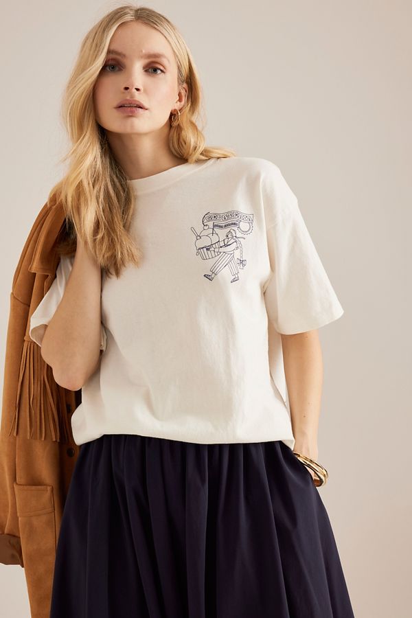 Vista diapositiva: 5: T-Shirt Boyfriend Gelati Girl Damson Madder