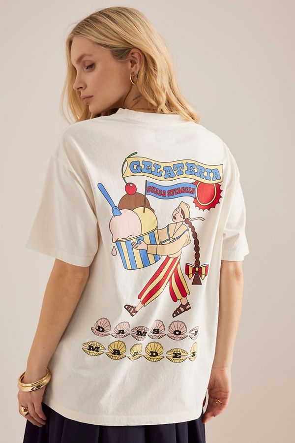 Vista diapositiva: 2: T-Shirt Boyfriend Gelati Girl Damson Madder