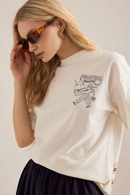 T-Shirt Boyfriend Gelati Girl Damson Madder