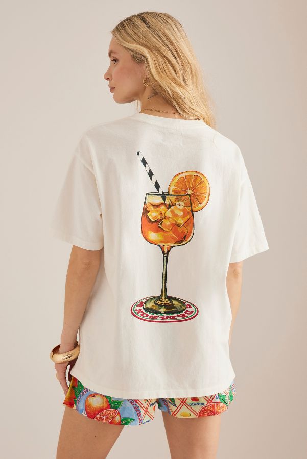 Vista de diapositivas: 2: Camiseta Boyfriend Damson Madder Spritz