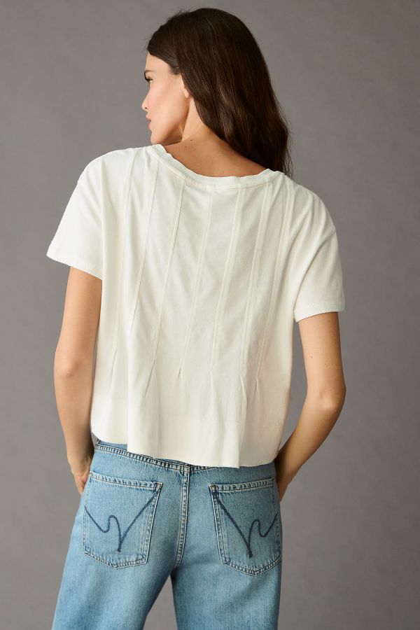 Slide View: 2: Pilcro Pleated Swing Tee