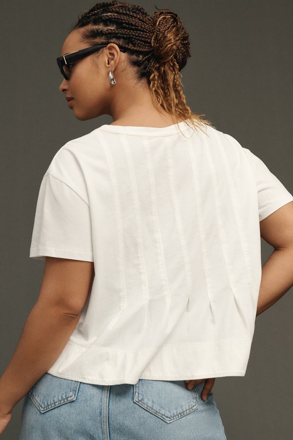 Slide View: 7: Pilcro Pleated Swing Tee