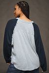 Thumbnail View 6: Pilcro Ruffled Raglan Thermal Top