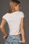 Thumbnail View 2: By Anthropologie Short-Sleeve Raw-Edge Baby Tee