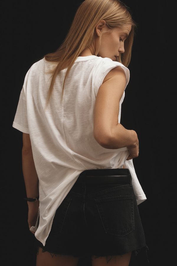 Slide View: 3: The Jordyn Perfect Oversized Cotton-Slub Tee by Pilcro: V-Neck Edition