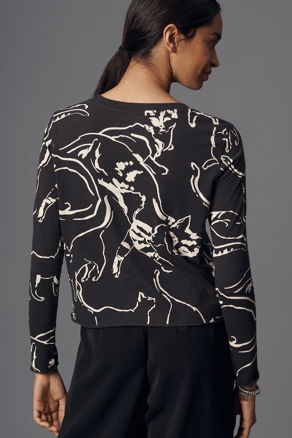 Vista diapositiva: 2: Maeve Long-Sleeve Printed Top