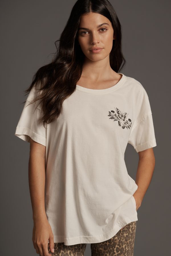 Slide View: 1: By Anthropologie Butterfly Conservatory Graphic T-Shirt