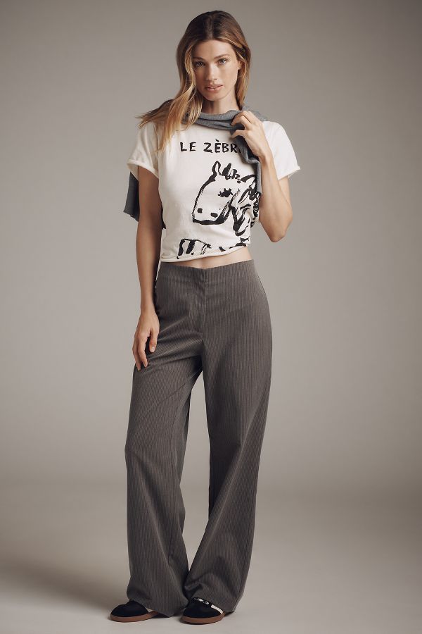 Slide View: 4: Olivia Sewell x Anthropologie Le Zebre Graphic Tee