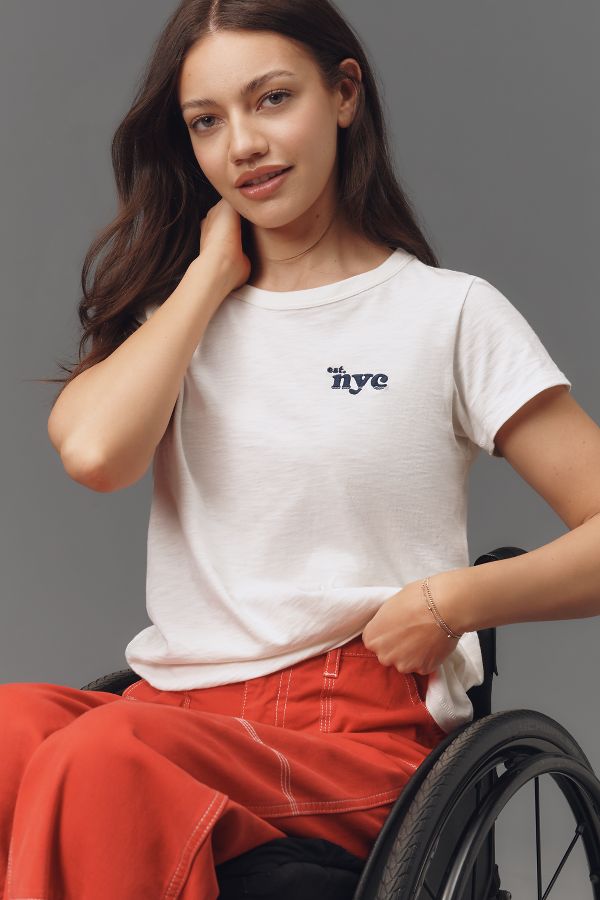 Slide View: 4: rag & bone 2002 NYC Embroidered Tee