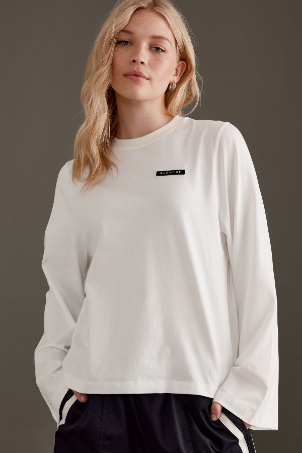 Slide View: 1: Blanche Alber Long-Sleeve T-Shirt