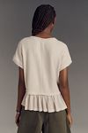 Thumbnail View 2: Pilcro Short-Sleeve Sweater Twofer Top