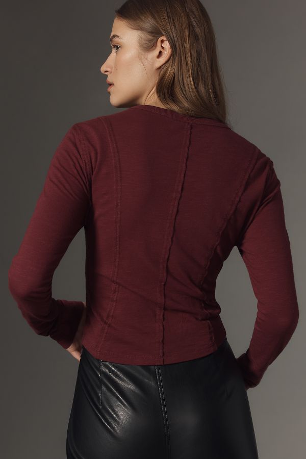 Slide View: 2: Pilcro Seamed Top