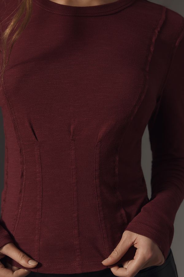 Slide View: 3: Pilcro Seamed Top