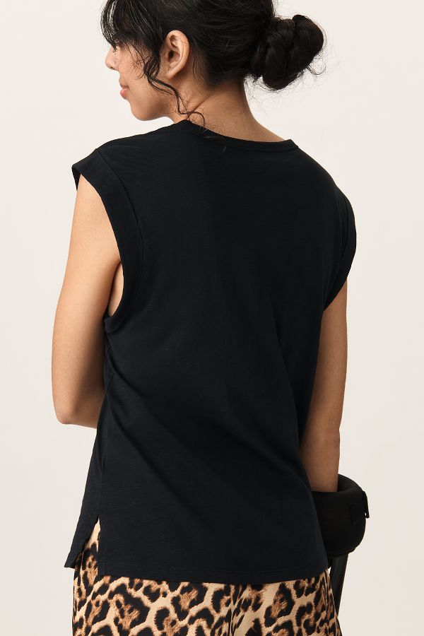 Slide View: 2: Pilcro Ruched Muscle Tee