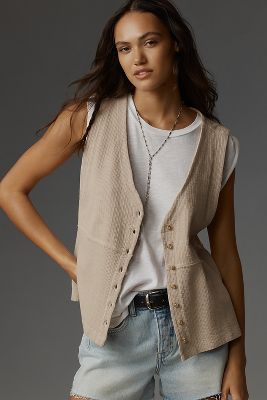 Pilcro Slouchy Knit Vest