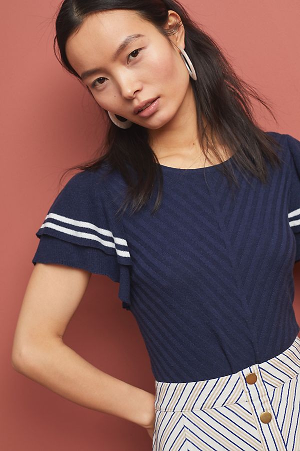 Slide View: 1: Nautical Sweater Tee