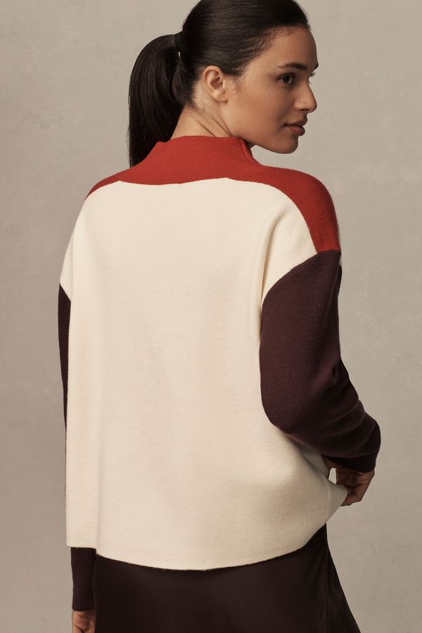 Slide View: 2: Maeve Carys Mock-Neck Jumper