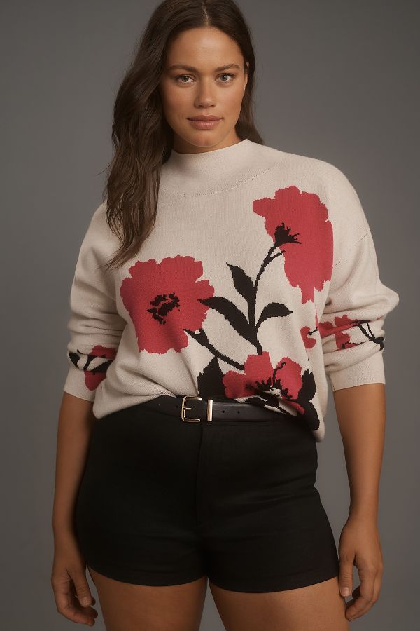 Vista diapositiva: 5: Maeve Carys Mock-Neck Jumper