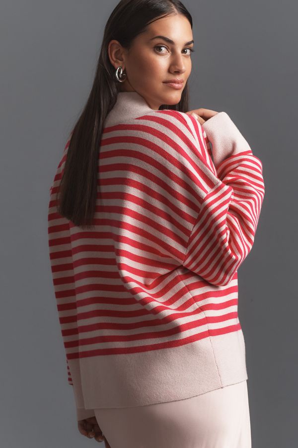 Slide View: 6: The Carys Mock-Neck Sweater by Maeve