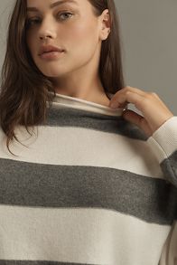 Slide View: 9: The Alani Cashmere Mock-Neck Sweater by Pilcro: Printed Edition